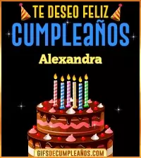 Te deseo Feliz Cumpleaños Alexandra